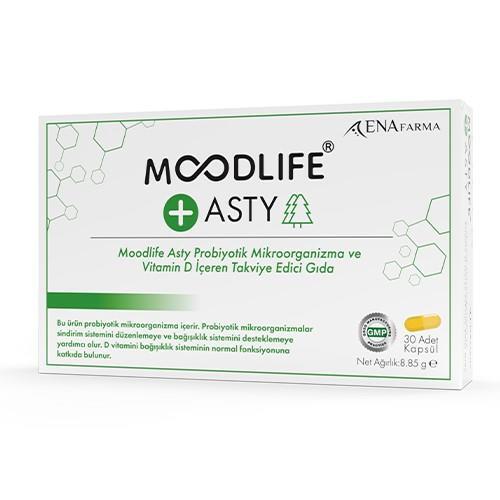 Moodlife Asty Probiyotik D Vitamin 30 Kapsül - ENAFARMA