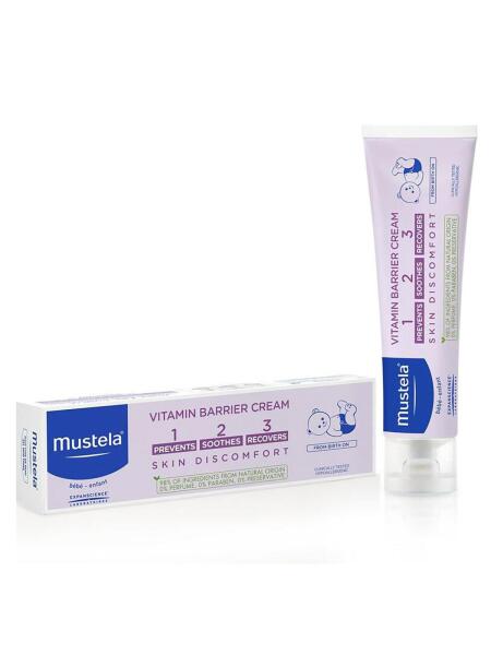Mustela Baby Oil Masaj Yağı 100 ml+Vitamin Barrier Cream 1.2.3 Pişik Kremi 100 ml - 3