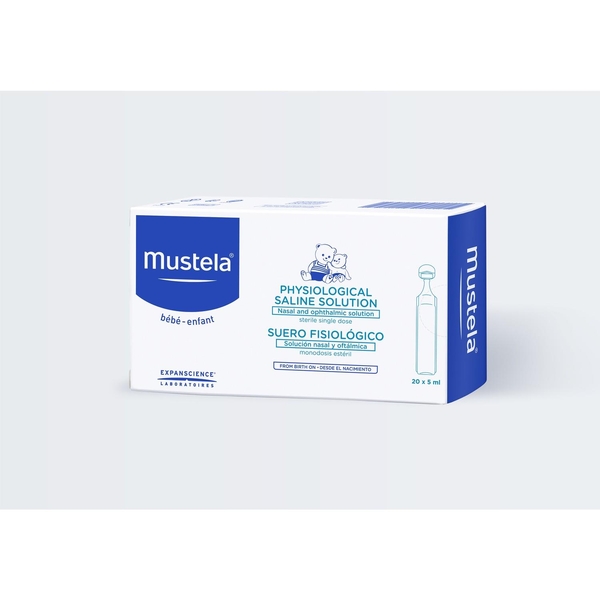 Mustela Physiological Saline 5 ml 20'li Flakon Serum Fizyolojik X 2 adet - 2