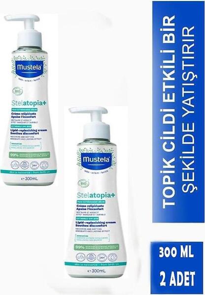 Mustela Stelatopia Lipit Yenileyici krem 300 ml x2 Adet - MUSTELA