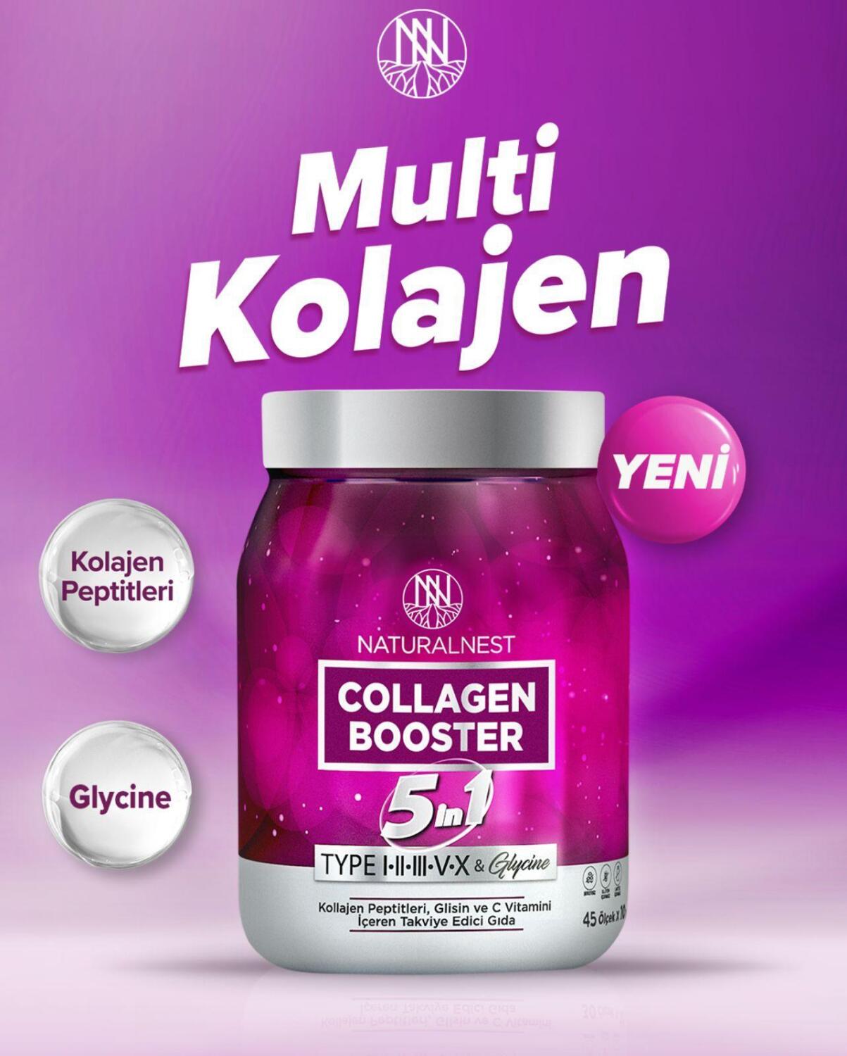 Naturalnest Collagen Booster 5 in 1 Kollajen 450 gr - 1