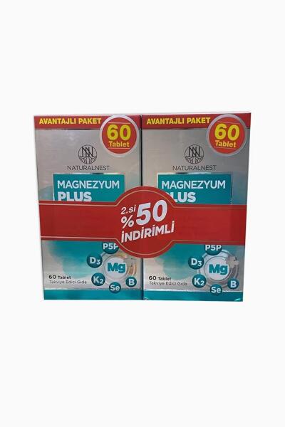 Naturalnest Magnezyum Plus 60 Tablet - İkincisi %50 İndirimli - NATURALNEST