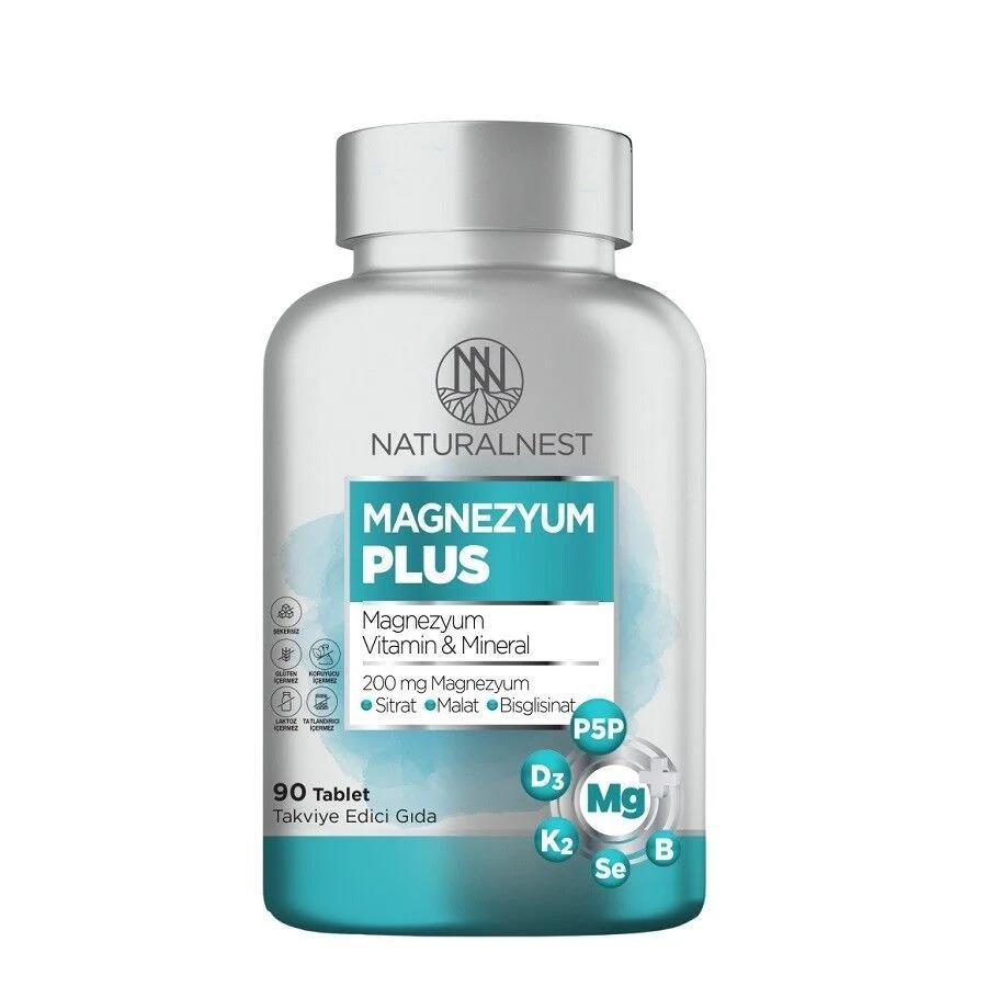 Naturalnest Magnezyum Plus 90 Tablet - 1