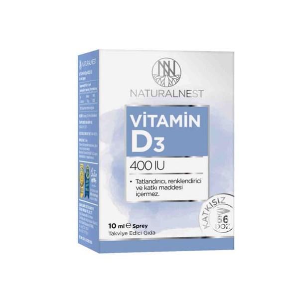 Naturalnest Vitamin D3 400 IU Sprey 10 ml - NATURALNEST
