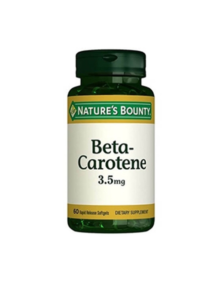 Natures Bounty Beta Carotene 3,5 mg 60 Kapsül - NATURE'S BOUNTY