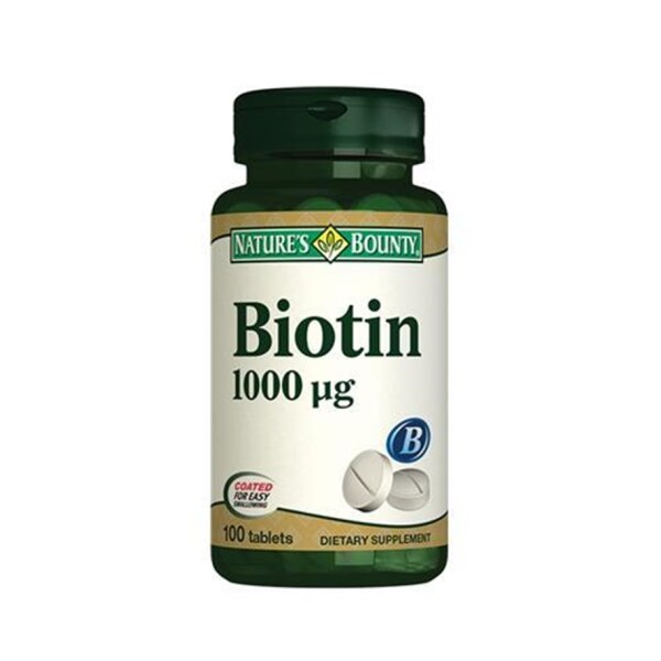Natures Bounty Biotin 1000 mcg 100 Tablet - NATURE'S BOUNTY