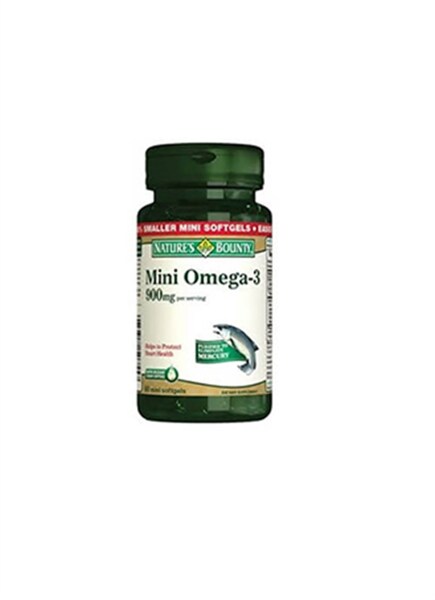 Natures Bounty Mini Omega3 900mg 60 Yumuşak Kapsül - NATURE'S BOUNTY