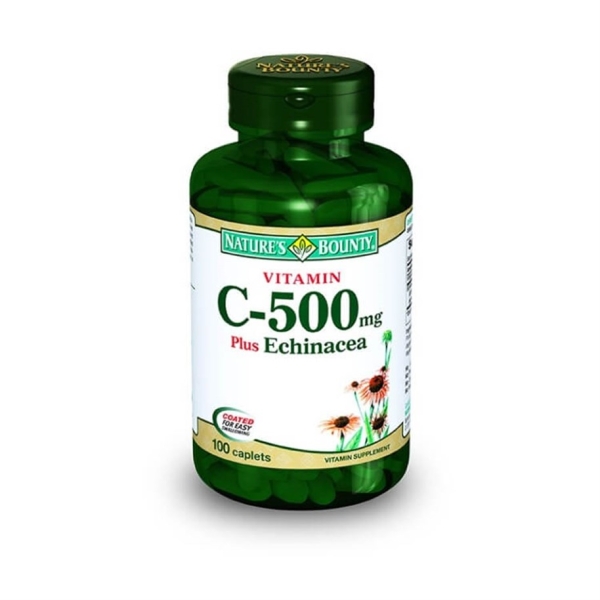 Natures Bounty Vitamin C Plus Echinacea 500 mg 100 Kapsül - NATURE'S BOUNTY