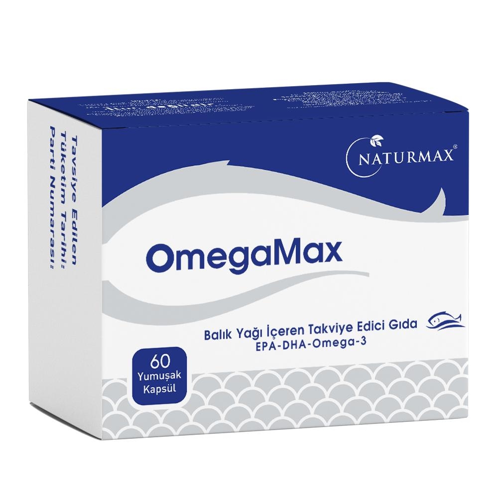 Naturmax Omegamax Balık Yağı İçeren 60 Yumuşak Kapsül - 1