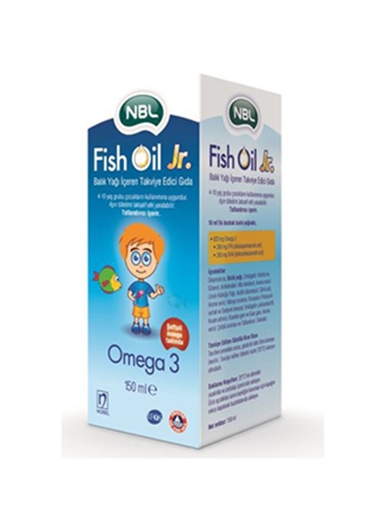 NBL Fish Oil Jr. Omega 3 150 ml - NOBEL