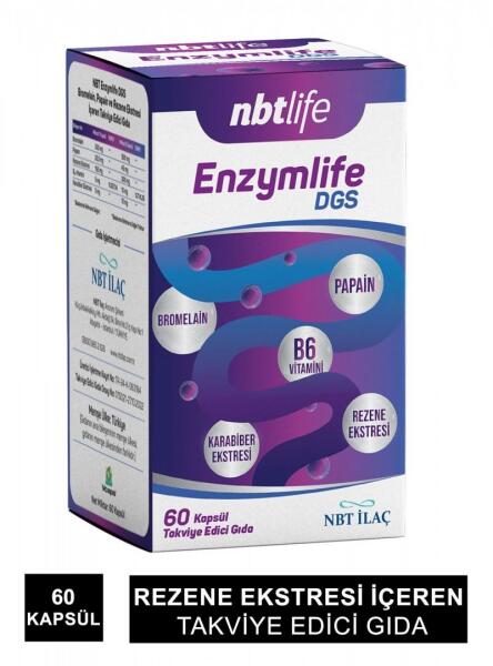 NbtLife Enzymlife DGS 60 Kapsül - NBT LIFE
