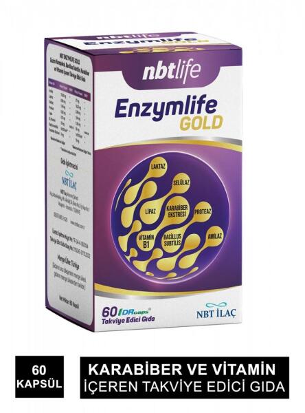 NbtLife Enzymlife Gold 60 Kapsül - NBT LIFE