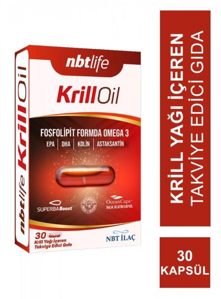 NBTLife Krill Oil Fosfolipit Formda Omega3 30 Kapsül - NBT LIFE