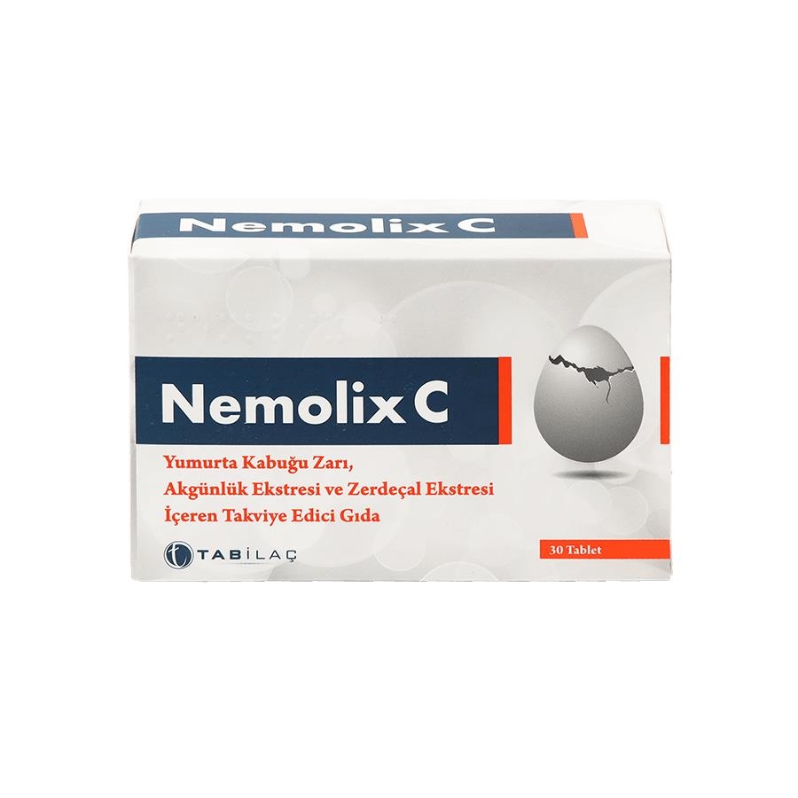 Nemolix C Yumurta Kabuğu Zarı 30 Kapsül - 1