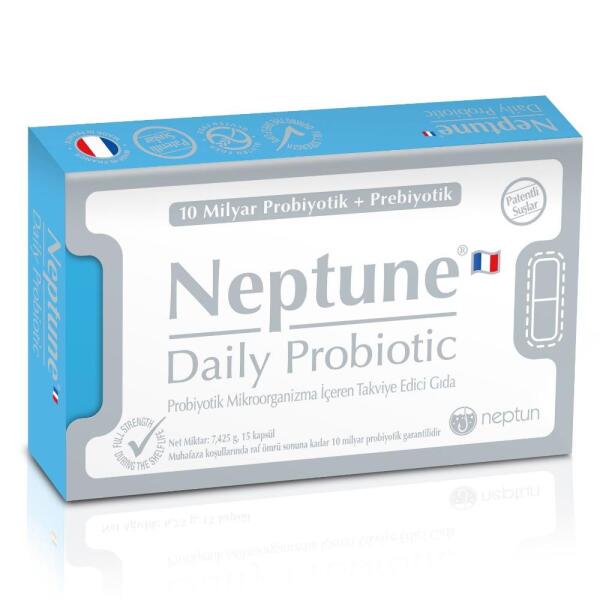 Neptune Daily Probiotic Prebiyotik 15 Kapsül - NEPTUNE
