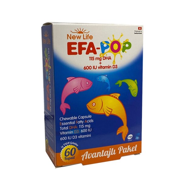 New Life Efa-Pop Omega 3 60 Kapsül Balık Yağı - NEW LİFE