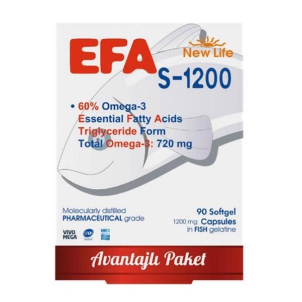 New Life EFA S-1200 90 Kapsül - NEW LİFE