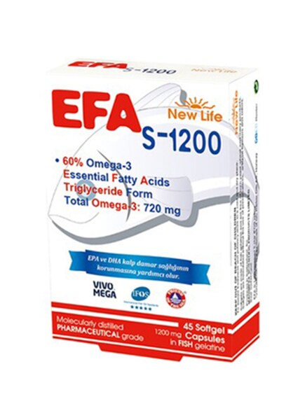 New Life EFA S-1200 Omega 3 45 Kapsül - NEW LİFE