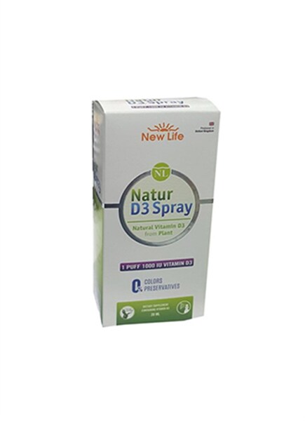 New Life Natur D3 Spray 1000 IU 20 ml - NEW LİFE