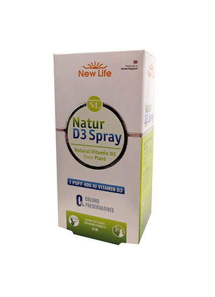 New Life Natur D3 Spray 400 IU 10 ml - NEW LİFE