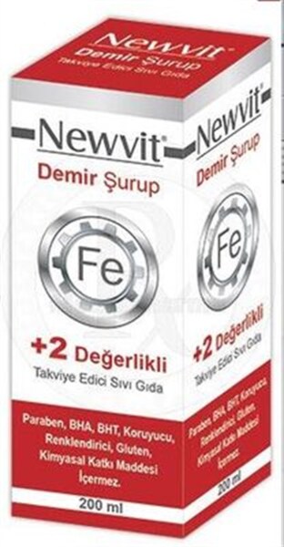 Newvit Demir Şurup 200 ml - NEWVIT