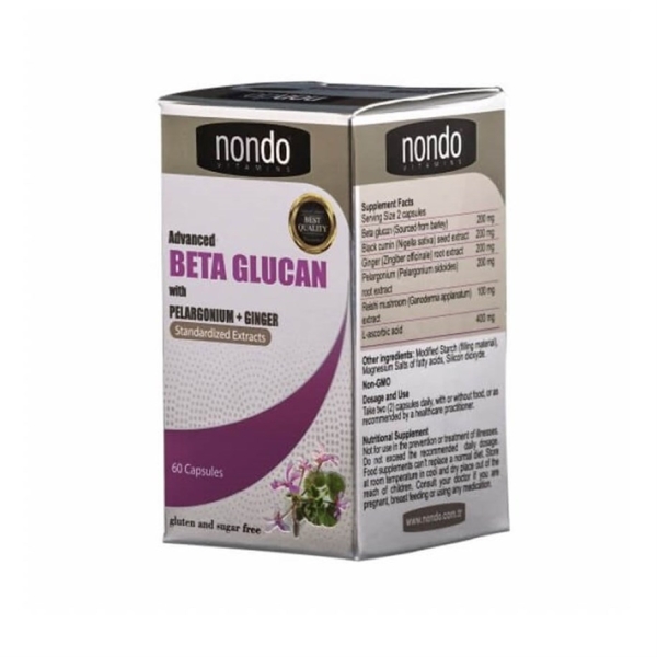 Nondo Beta Glucan Advanced 60 Kapsül - NONDO VİTAMİNS