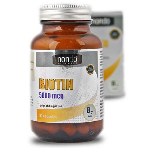 Nondo Biotin 5000 mcg 30 Tablet - NONDO VİTAMİNS