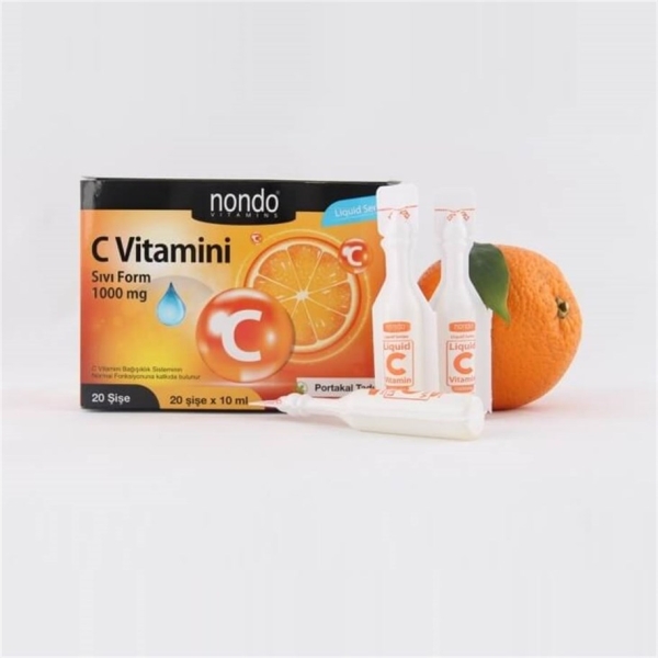 Nondo C Vitamini 1000 mg Sıvı Form 10 ml x 20 Şişe - NONDO VİTAMİNS