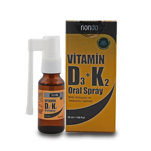 Nondo D3 ve K2 Vitamini Oral Sprey 20 ml - NONDO VİTAMİNS