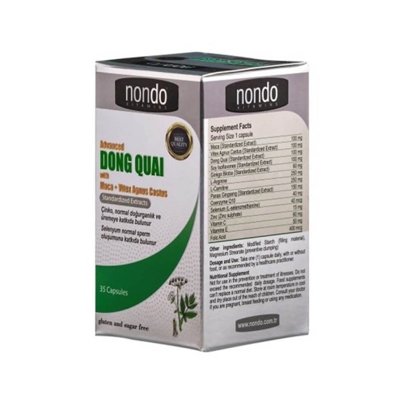 Nondo Dong Quai 35 Kapsül - NONDO VİTAMİNS
