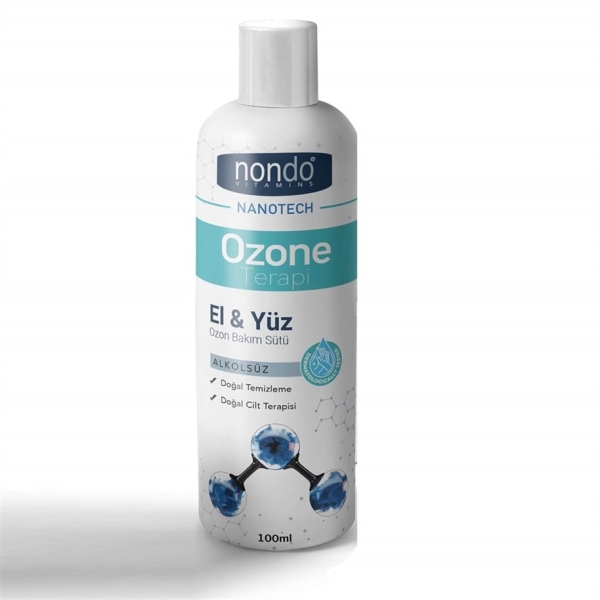 Nondo Ozone Terapi El ve Yüz Ozon Bakım Sütü 100 ml - NONDO VİTAMİNS