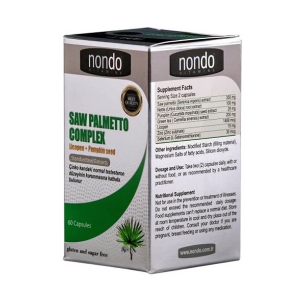 Nondo Saw Palmetto Complex 60 Kapsül - NONDO VİTAMİNS