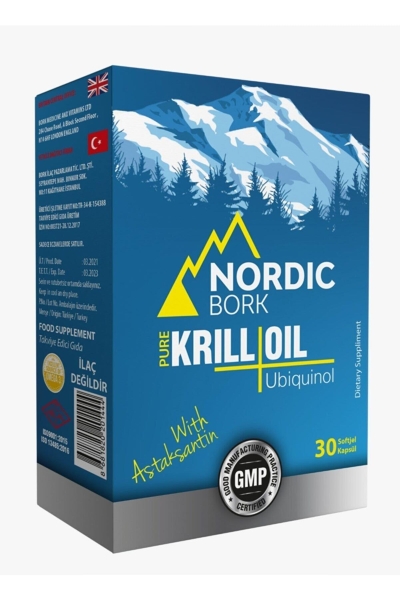 Nordic Bork Krill Oil Ubiquinol 30 Softgel - BORK HEALT