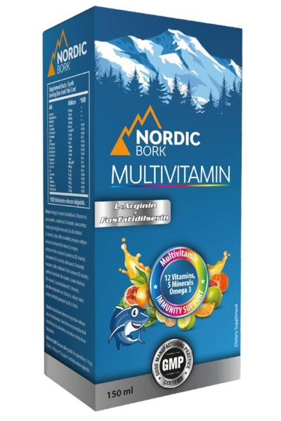 Nordic Bork Multivitamin İçeren Sıvı Takviye Edici Gıda 150ml - BORK HEALT