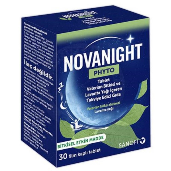 NovaNight Phyto Valerian ve Lavanta Yağı İçeren 30 Tablet - OPELLA