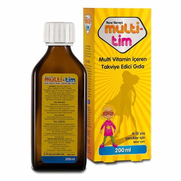 Nurse Harvey's Multi-Tim 200 ml Şurup - NURSE HARVEY'S