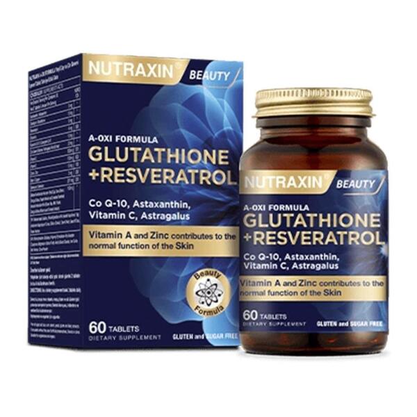 Nutraxin A-Oxi Formula Glutathione + Resveratrol 60 Kapsül - NUTRAXİN