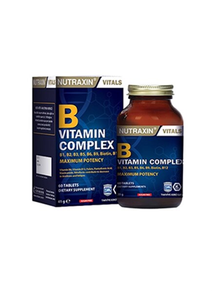 Nutraxin B Vitamin Complex 60 Bitkisel Kapsül - NUTRAXİN