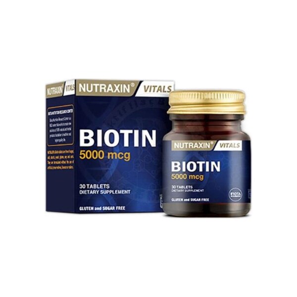 Nutraxin Biotin 5000 mcg 30 Tablet - NUTRAXİN