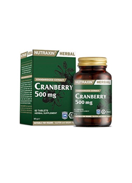 Nutraxin Cranberry 500 mg 60 Tablet - NUTRAXİN