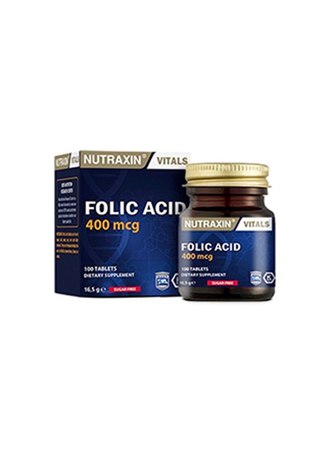 Nutraxin Folic Acid 400 mcg 100 Tablet - 1
