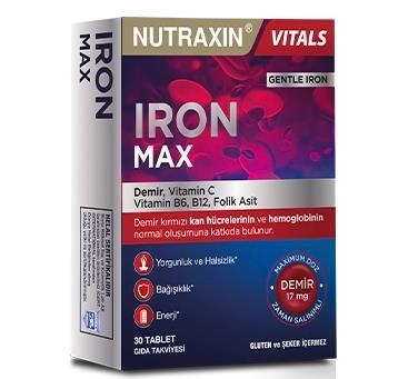 Nutraxin Iron Max 30 Tablet - NUTRAXİN