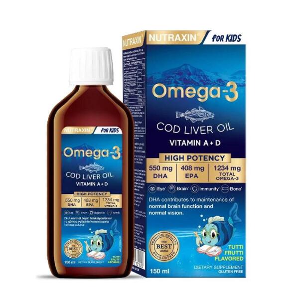 Nutraxin Kids Omega 3 Şurup 150 Ml - NUTRAXİN