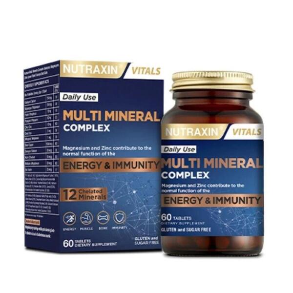 Nutraxin Multi Mineral Complex 60 Tablet - NUTRAXİN