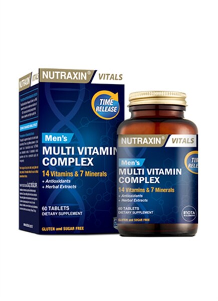 Nutraxin Multivitamin & Mineral Complex For Men 60 Tablet - NUTRAXİN