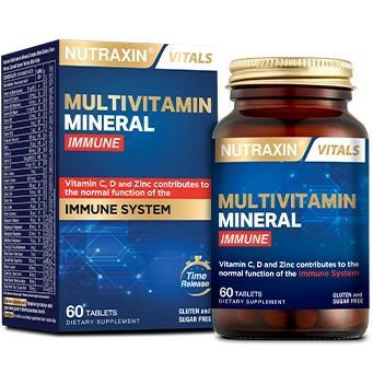 Nutraxin Multivitamin Mineral Immune 60 Tablet - NUTRAXİN