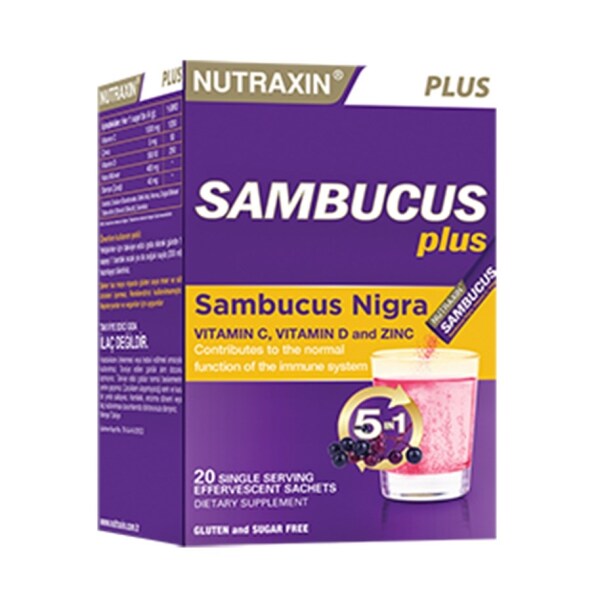 Nutraxin Sambucus Nigra 20 Efervesan - NUTRAXİN