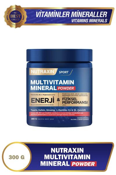 Nutraxin Sport Multivitamin Mineral Powder 300 gr - NUTRAXİN