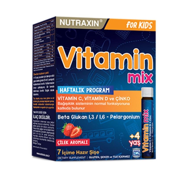 Nutraxin Vitamin Mix For Kids 7x25 ml Sıvı - NUTRAXİN