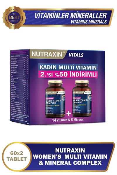 Nutraxin Womens Multi Vitamin Complex 60 Tablet - İkincisi %50 İndirimli - NUTRAXİN